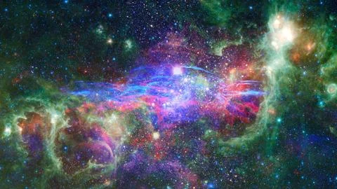 Image of the nebula in deep space. Elements of this image furnished by NASA. Stock Photos