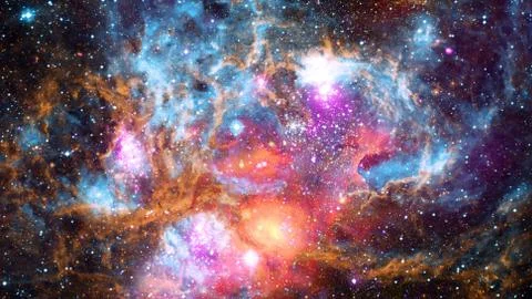 Image of the nebula in deep space. Elements of this image furnished by NASA. Stock Photos