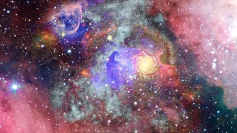 Image of the nebula in deep space. Elements of this image furnished by NASA. Foto stock