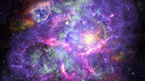 Image of the nebula in deep space. Elements of this image furnished by NASA. 스톡 사진
