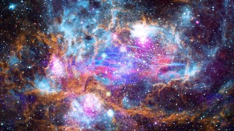 Image of the nebula in deep space. Elements of this image furnished by NASA. Foto stock