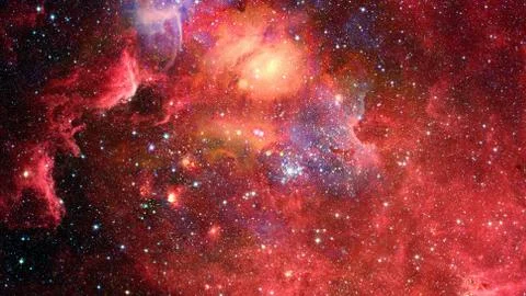 Image of the nebula in deep space. Elements of this image furnished by NASA. Foto stock