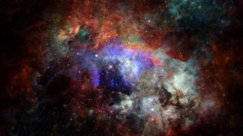 Image of the nebula in deep space. Elements of this image furnished by NASA. Stock Photos