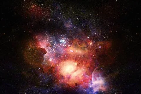 Image of the nebula in deep space. Elements of this image furnished by NAS... Stock Photos