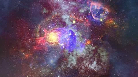 Image of the nebula in deep space. Elements of this image furnished by NAS... 스톡 사진