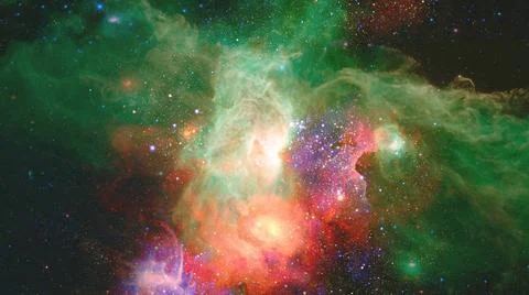 Image of the nebula in deep space. Elements of this image furnished by NAS... 스톡 사진