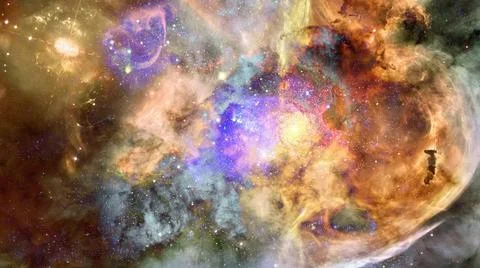 Image of the nebula in deep space. Elements of this image furnished by NAS... Stock Photos