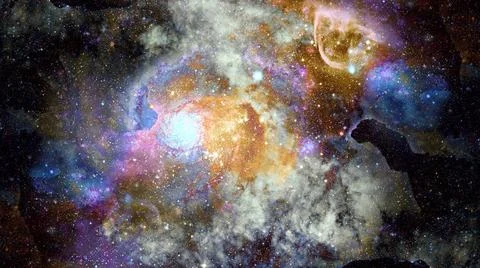 Image of the nebula in deep space. Elements of this image furnished by NAS... 스톡 사진
