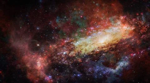 Image of the nebula in deep space. Elements of this image furnished by NAS... 스톡 사진