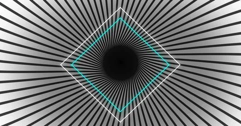 Image of neon diamonds over grey patterned background Stockillustratie