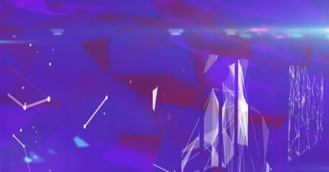 Image of network of connections on interface 스톡 일러스트