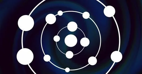 Image of network of connections over liquid background Illustrazione stock