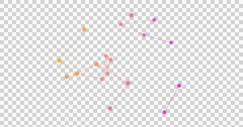 Image of network of connections spinning over transparent background Ilustração Stock