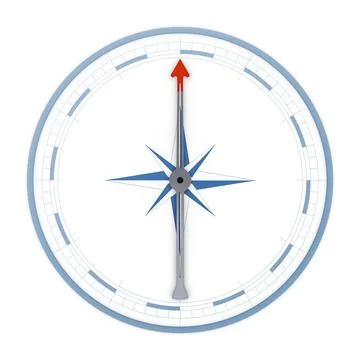 An image of a nice blue compass Stock Illustration