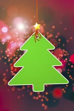 An image of a nice christmas tree background Stock Illustration