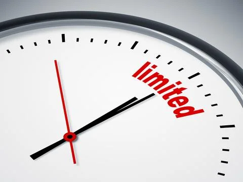 An image of a nice clock with limited Stock Illustration