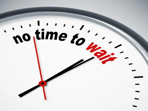An image of a nice clock with no time to wait Stock Illustration