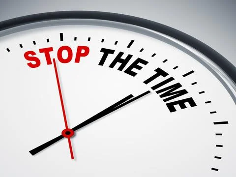 An image of a nice clock with stop the time Stock Illustration