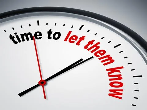 An image of a nice clock with time to let them know Stock Illustration