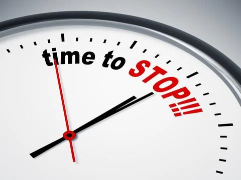 An image of a nice clock with time to stop Stock Illustration