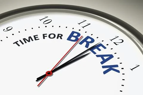 An image of a nice clock with the words tea time Stock Illustration