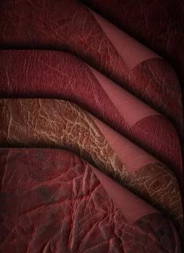 An image of a nice leather background. Cowhide texture. Stock Photos
