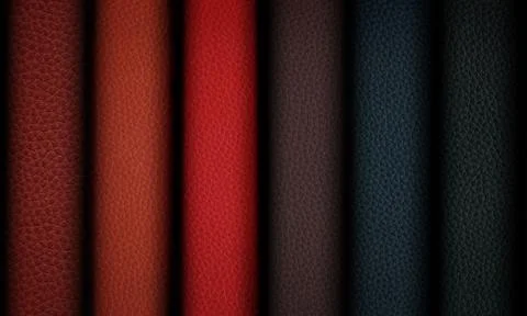 An image of a nice leather background. Cowhide texture. Stock Photos
