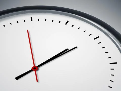 An image of a nice simple clock background Stock Illustration