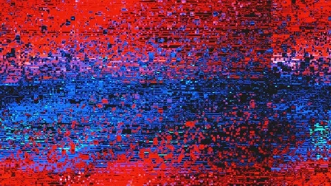 Image noise with a red-blue background Stock Footage 106872313
