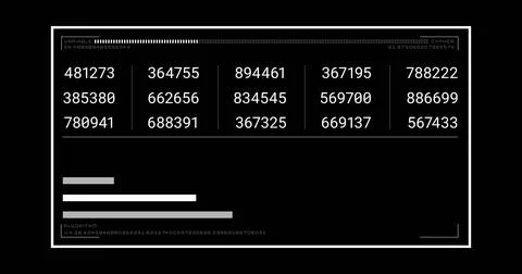 Image of numbers changing and data processing on computer screen over black Illustrazione stock