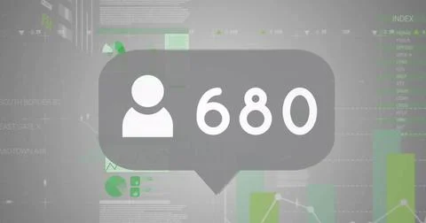 Image of numbers changing over statistics and data processing Stock Illustration