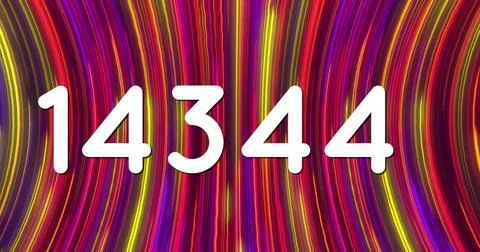 Image of numbers processing over glowing light trails background Stock Photos