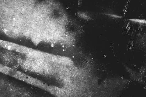 Image of old scratched surface texture in black white colors Stock Photos
