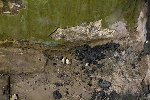 Image of old wall with broken surface Foto stock