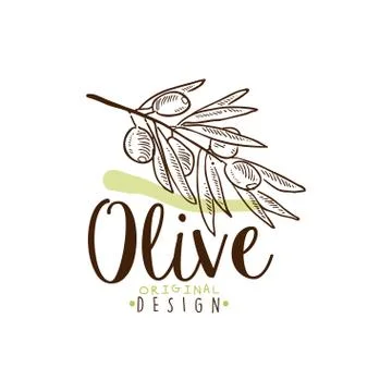 An Image of Olive Branch On White Stock Illustration