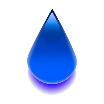 Image one drop 3d Stock Illustration