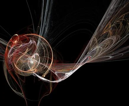 Image of one  Illustration of digital fractal Foto stock