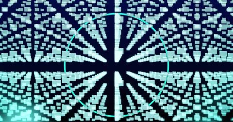 Image of online security padlock with computer circuit board in background Stock Photos