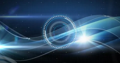 Image of online security padlocks with computer circuit board in background Stock Photos