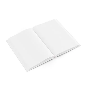 A image from a open book on a white background Stock Illustration