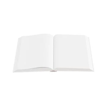 A image from a open book on a white background Stock Illustration