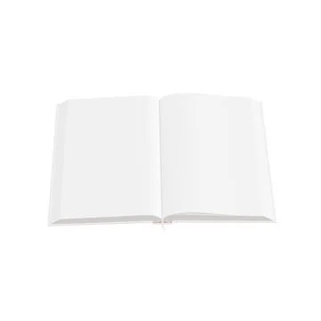 A image from a open book on a white background Stock Illustration