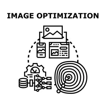 Image optimization process for responsive web design Иллюстрация