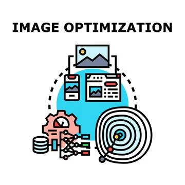 Image optimization process for responsive web design Иллюстрация