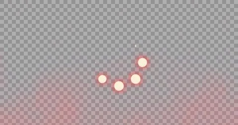 Image of orange dot loading ring moving over dark red clouds on black 스톡 일러스트