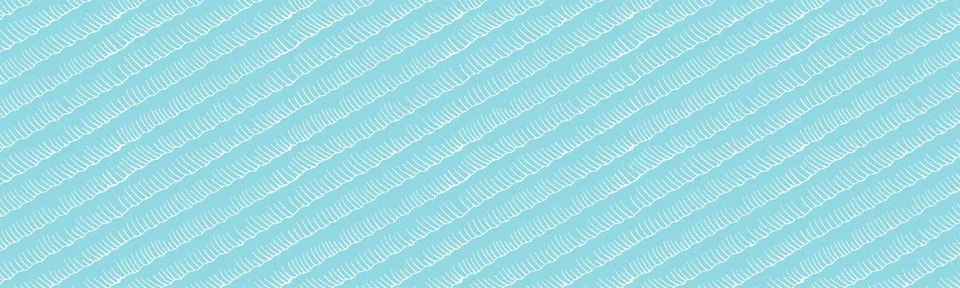 An image of pacific wave with an ukiyo-e touch.seamless. Stock Illustration