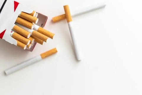 A image of pack of cigarettes Stock Photos