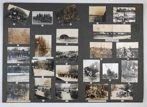 Image of page 4 from a loose -leaf photo album of the Dutch boy scouts Ass... Fotos Stock