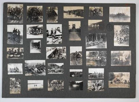 Image of Page 5 from a loose -leaf photo album of the Dutch Poundfinders A... Fotos Stock