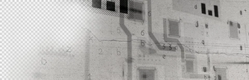 Image of patterns with numbers on gray screen Stock Photos